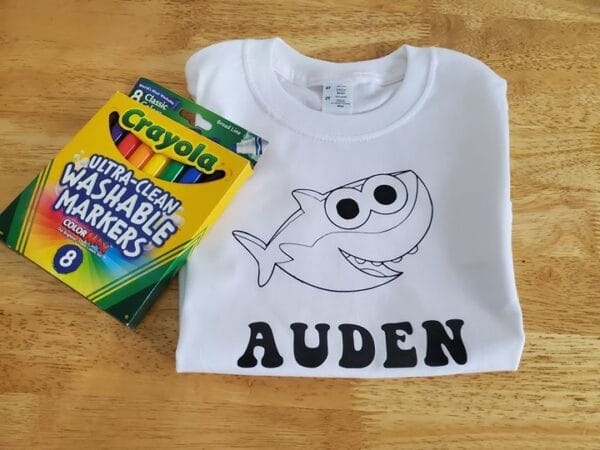 Shark Coloring Shirt