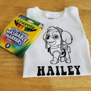 Skye – Paw Patrol Coloring Shirt