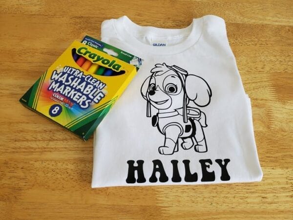 Skye – Paw Patrol Coloring Shirt