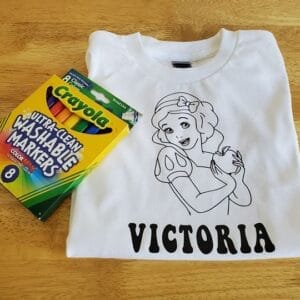 Snow White Coloring Shirt
