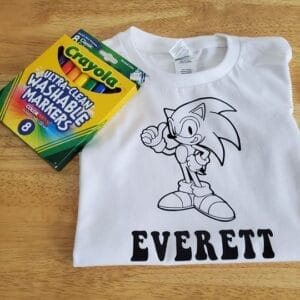 Sonic Coloring Shirt