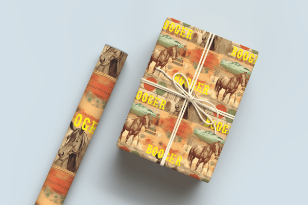 Sunset Horse Wrapping Paper