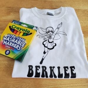 Super Girl Coloring Shirt