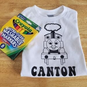 Thomas the Train Coloring Shirt