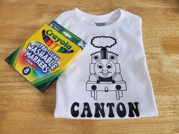 Thomas the Train Coloring Shirt
