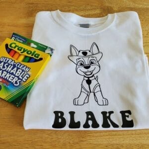 Tracker – Paw Patrol Coloring Shirt