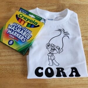 Trolls Coloring Shirt