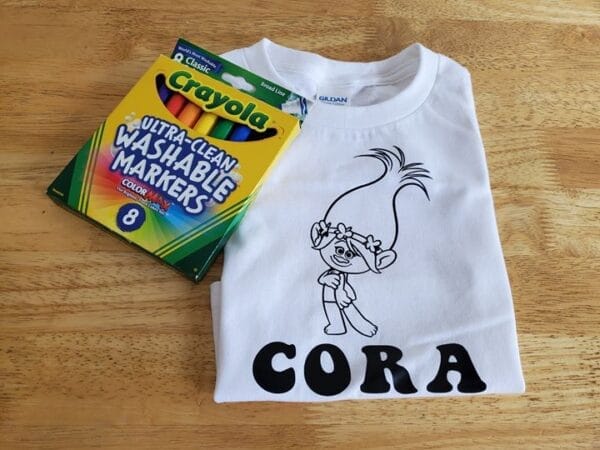 Trolls Coloring Shirt