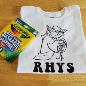Yoda Coloring Shirt