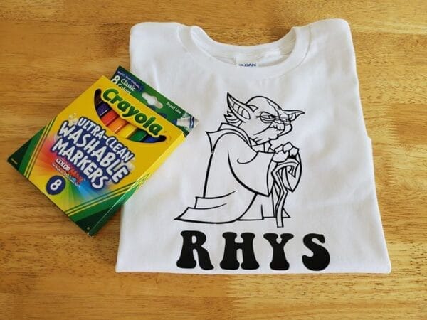 Yoda Coloring Shirt