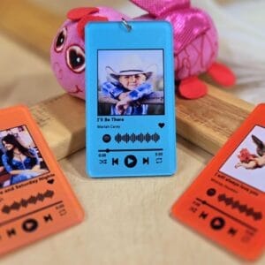 Music Player Keychain/ Bag Tag