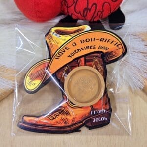 Cowboy Boot Play-Doh Valentine
