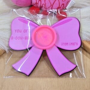Bow Play-Doh Valentine