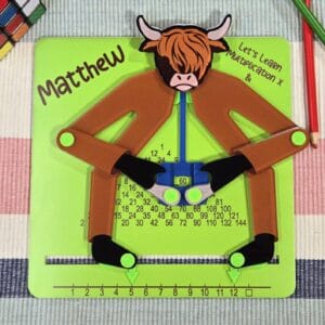 Highland Cow Multiply and Divide Slider