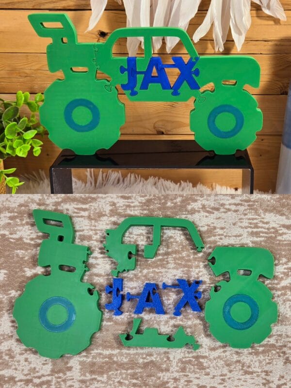 Monster Truck Standing Puzzle