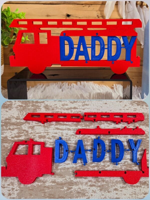 Firetruck Standing Puzzle