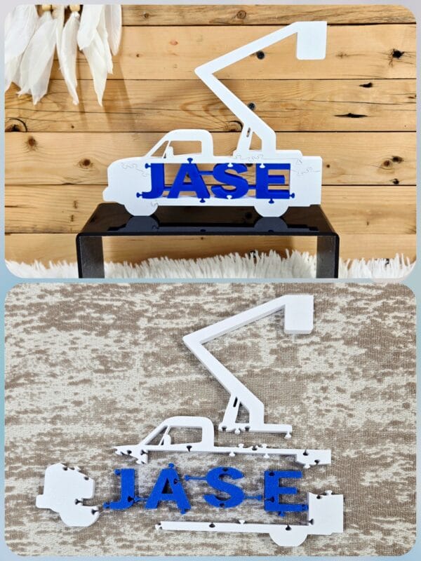 Bucket Truck Standing Puzzle