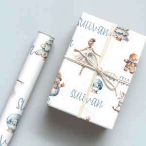 Balleina Blue Wrapping Paper