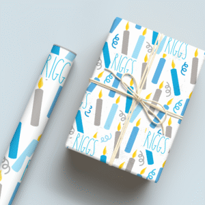 Blue Birhday 11 Wrapping Paper