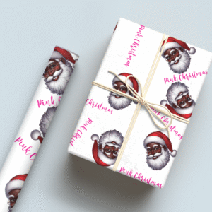 Brown Santa Wrapping Paper