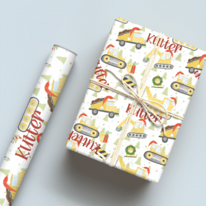Christmas Construction Wrapping Paper