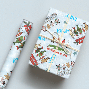 Christmas Fishing 1 Wrapping Paper