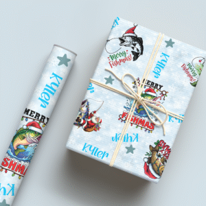 Christmas Fishing 2 Wrapping Paper