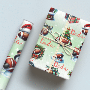 Christmas Football Wrapping Paper