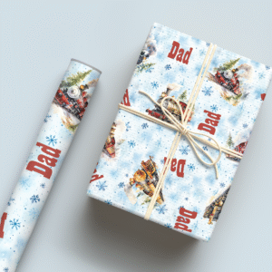 Christmas Train Wrapping Paper