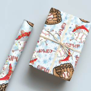 Christmas Baseball 2 Wrapping Paper