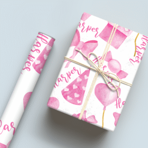 Pink Birthday 3 Wrapping Paper