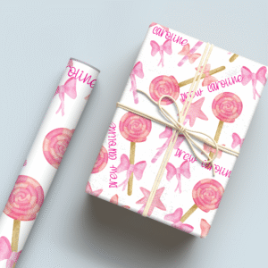 Pink Birthday 7 Wrapping Paper