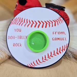 Baseball Play-Doh Valentine