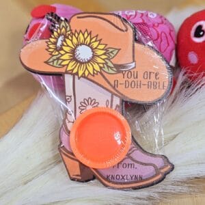 Cowgirl Boot Play-Doh Valentine